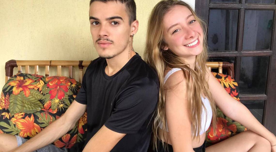 Para o casal Diego e Ana, o confinamento juntinho está 'muito bem, obrigado!' - ARQUIVO PESSOAL