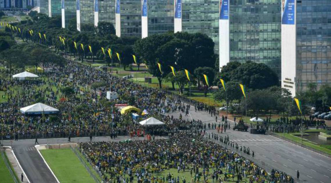 A Receita Federal, com sede em Brasília, decretou nova medida de combate ao coronavírus - Nelson Almeida/AFP