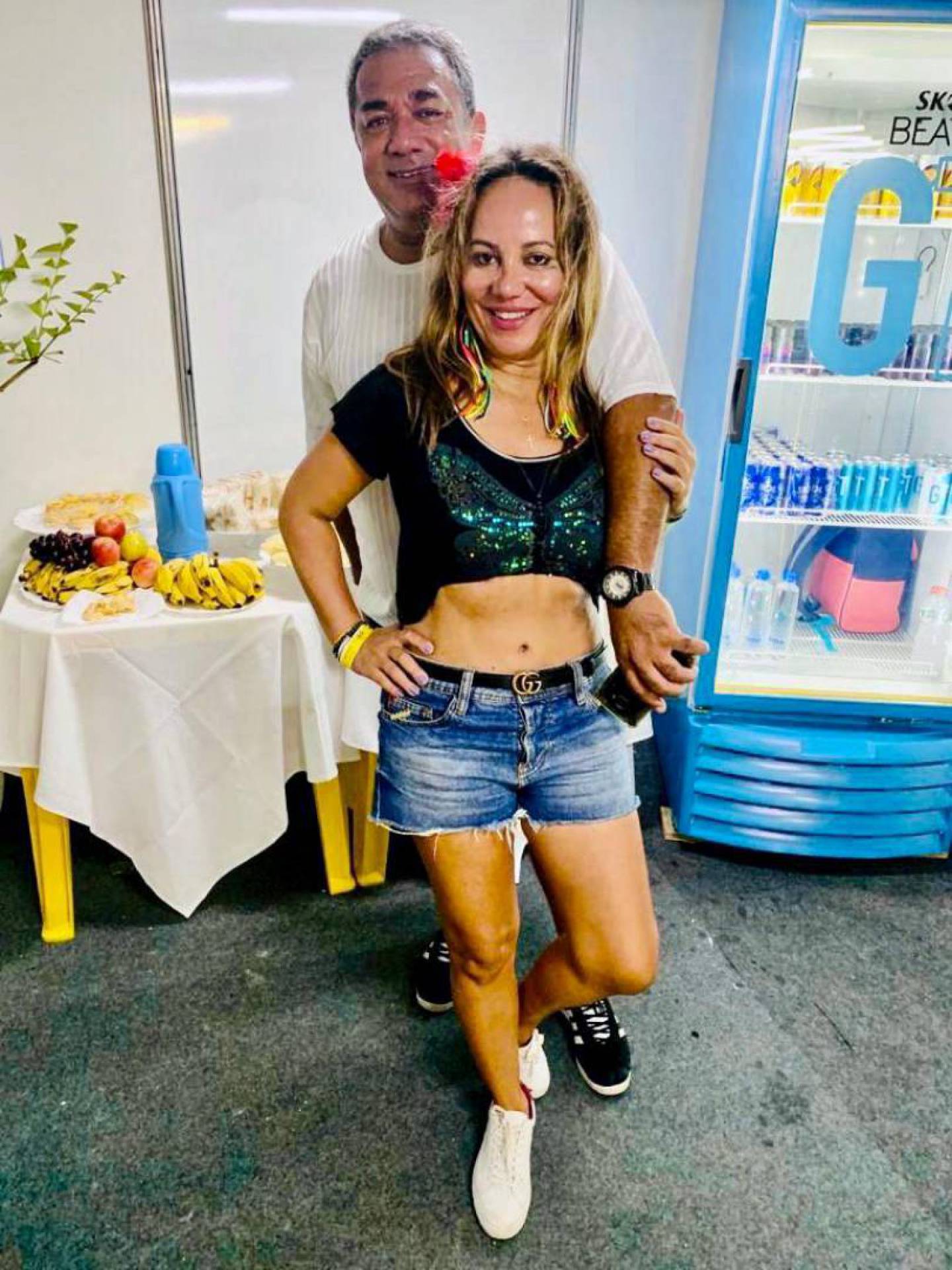 Painitto e Sheila no camarim de Anitta em Salvador 