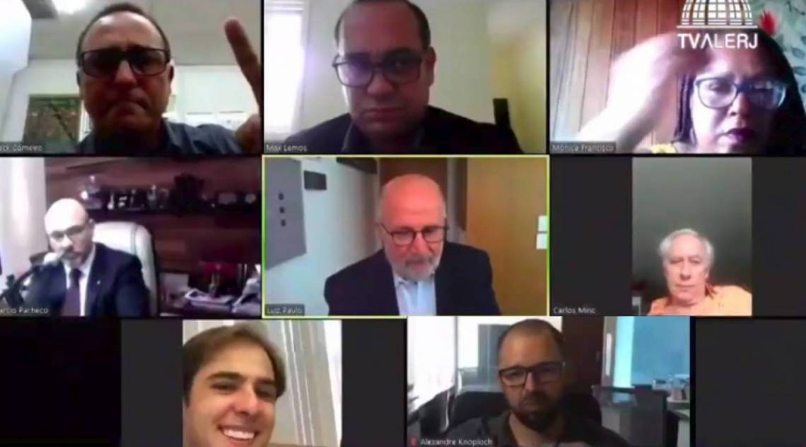Texto foi apreciado na sessão virtual da Comissão de Constituição e Justiça (CCJ) - Reprodução / TV Alerj