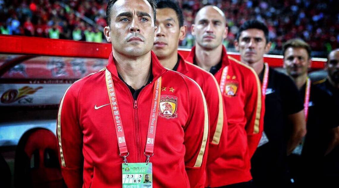Reprodução / Twitter - Fabio Cannavaro é técnico do Guangzhou Evergrande, da China, desde 2017