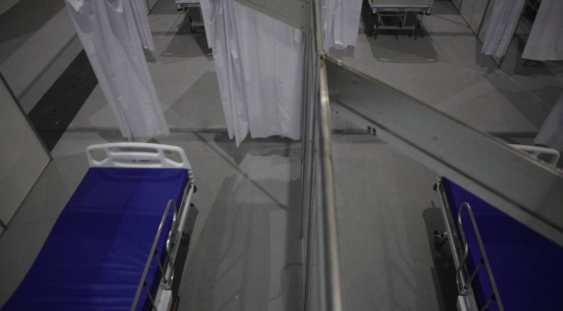 Rio, 31/03/2020  - COVID 19 - CORONAVIRUS - Montegem do hospital de campanha para tratamento de pacientes com COVD 19. Rio Centro, Jacarepagua. zona oeste do Rio. #coronavirusrio. Foto: Ricardo Cassiano/Agencia O Dia