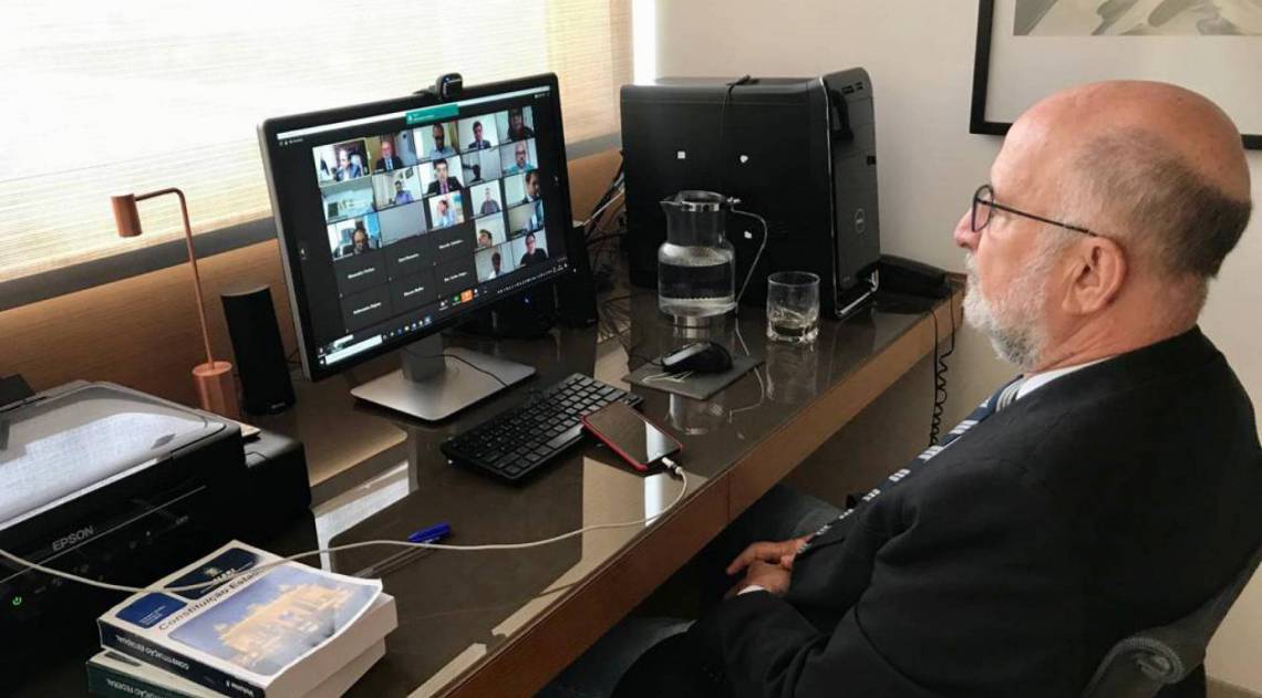 Luiz Paulo Correa da Rocha em videoconferência - Divulgação