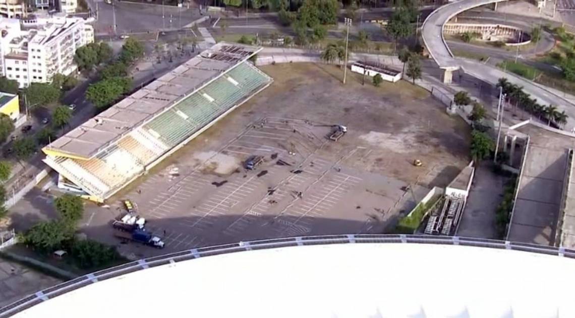 Unidade está sendo montada na área do antigo Estádio de Atletismo Célio de Barros