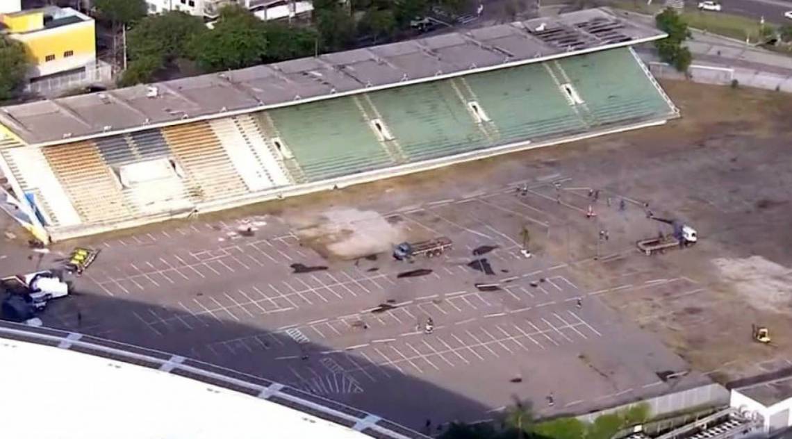 Unidade está sendo montada na área do antigo Estádio de Atletismo Célio de Barros