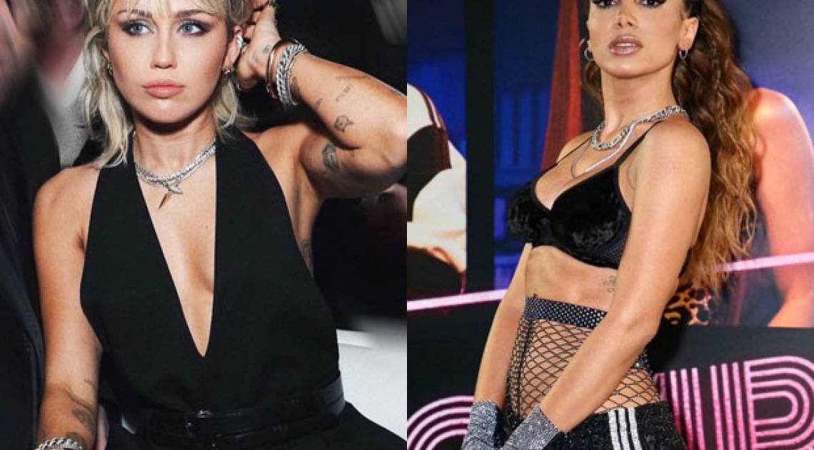 Miley Cyrus e Anitta - Reprodução / Instagram