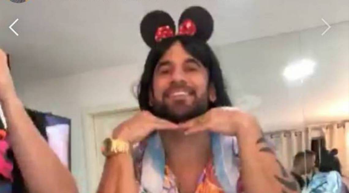 Hadson se veste de Manu - ReproduÃ§Ã£o