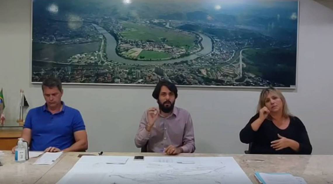 Transmissão ao vivo direto da Prefeitura para atualizar os dados do Novo Coronavírus em Volta Redonda - Reprodução/ Redes Sociais