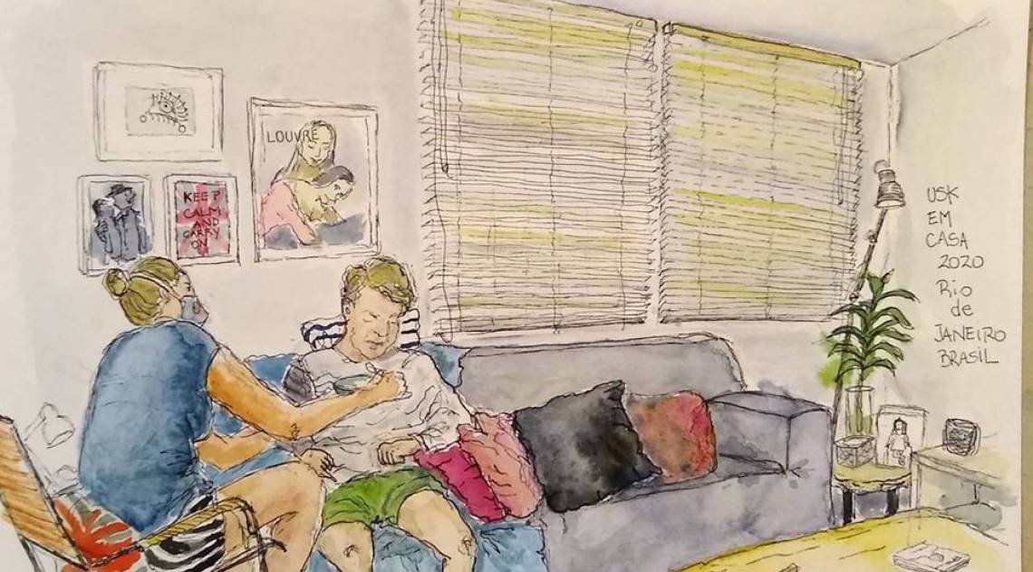 Grupo passou a retratar a rotina diante da pandemia de COVID-19 - Divulgação/Rio Capital Mundial da Arquitetura