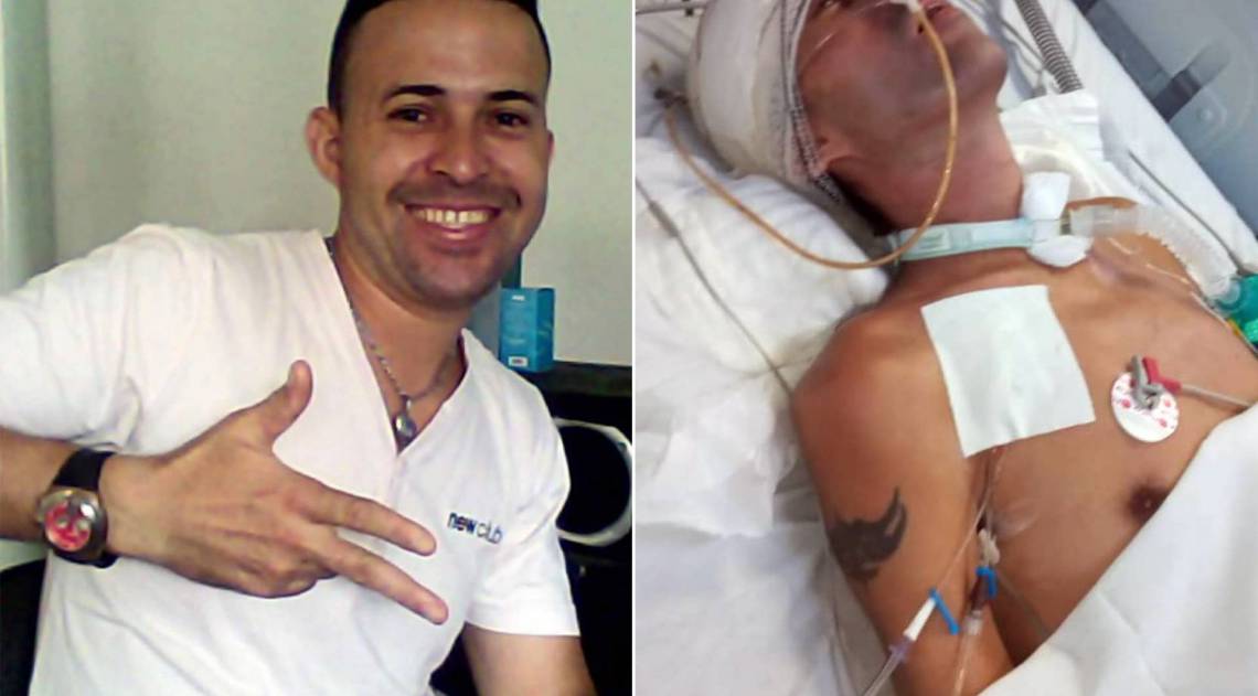 Lúcio dos Santos Pires foi covardemente agredido na cabeça no dia 30 de janeiro - Arquivo Pessoal