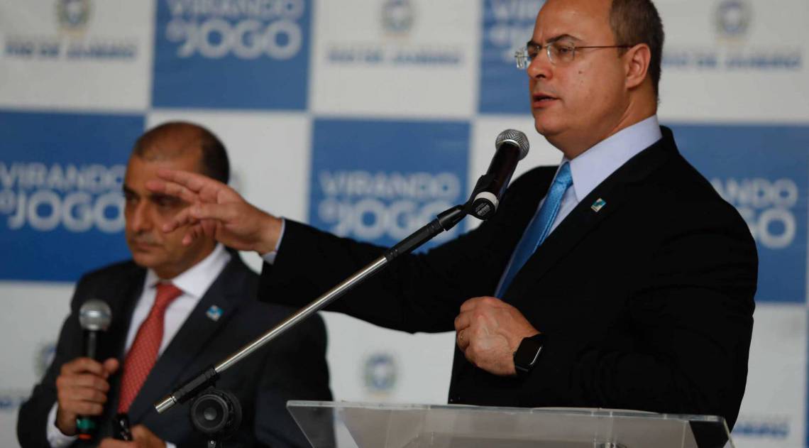 Witzel e o ex-secret&aacute;rio de Sa&uacute;de, Edmar Santos