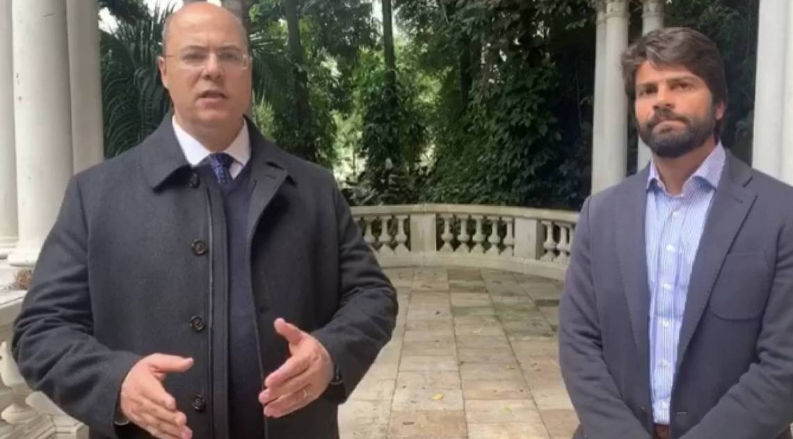 Wilson Witzel se reuniu na sexta-feira com o relator do projeto de ajuda aos estados, Pedro Paulo, e declarou apoio ao texto - Reprodu&ccedil;&atilde;o