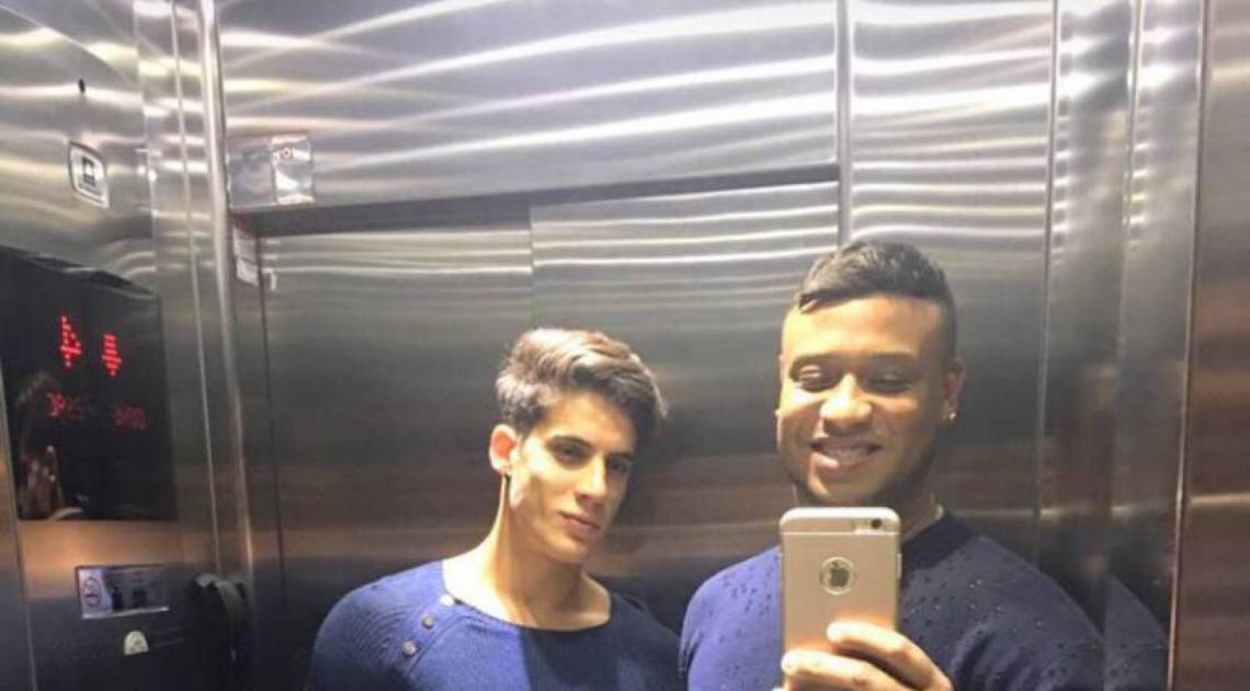 Tiago Ramos e o ex, Eduardo