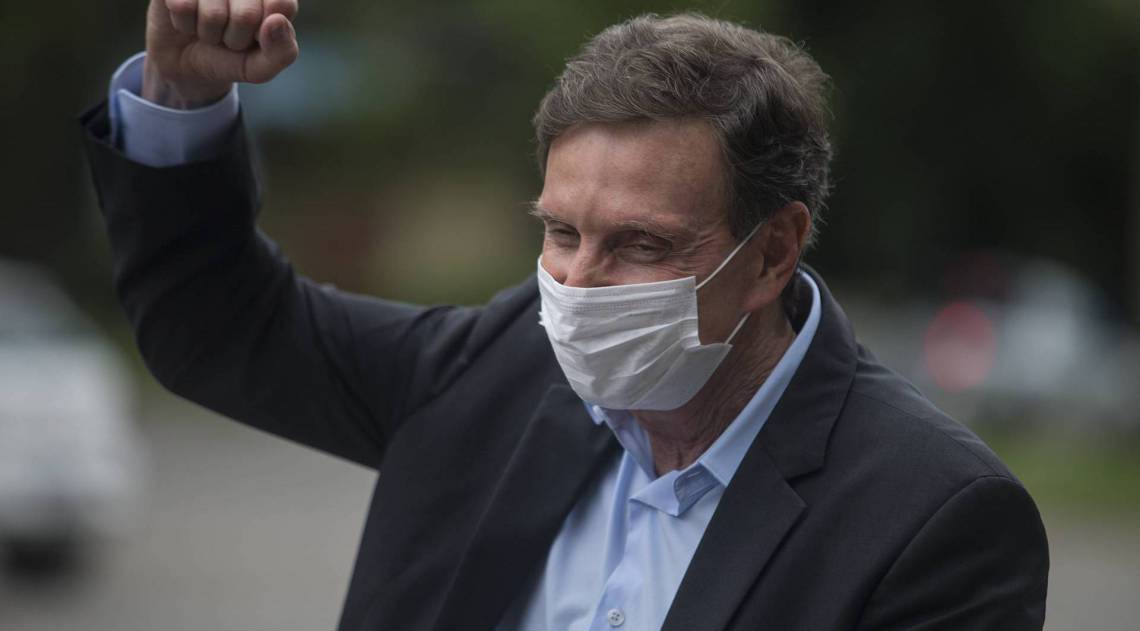 Prefeito do Rio, Marcello Crivella, participou de encontro com o presidente Jair Bolsonaro em Brasília