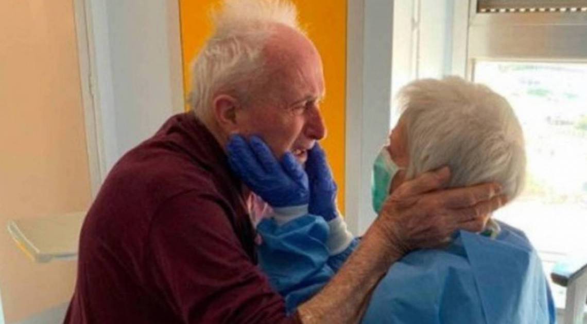 Giorgio e Rosa venceram juntos o novo coronavírus - Reprodução