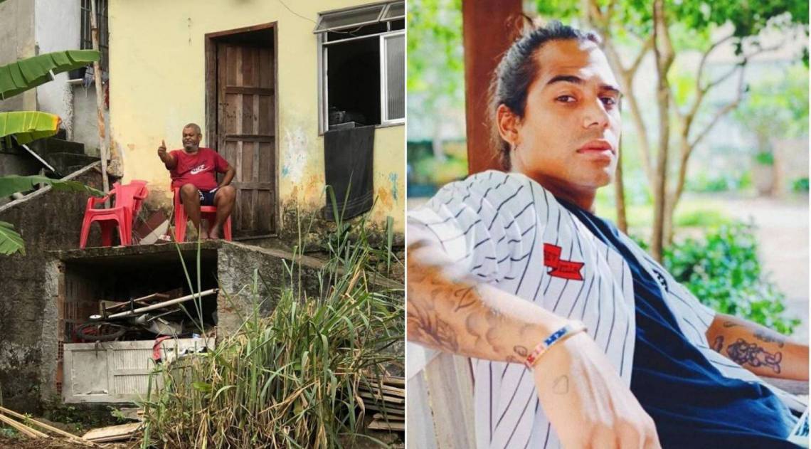 Micael mostra a casa do pai de Babu Santana - Reprodução/Montagem