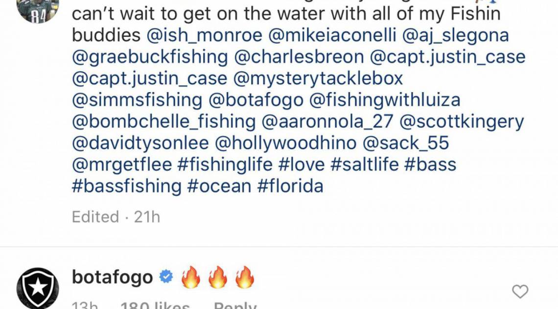 Botafogo comenta publicação de Freddie Mitchell