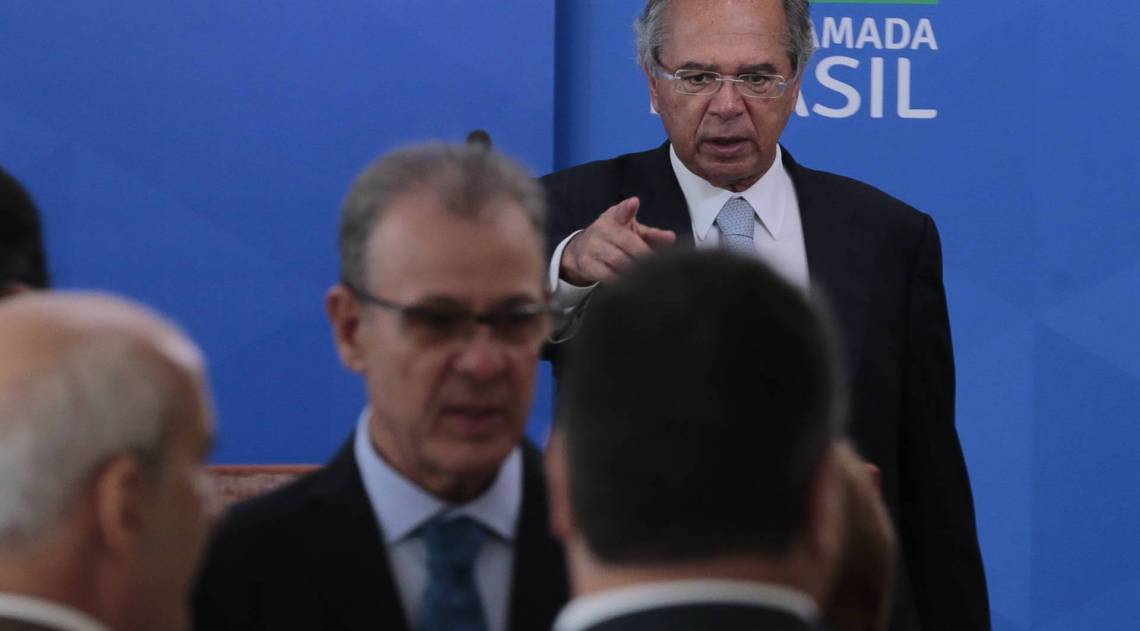 Ministro da economia Paulo Guedes defendeu austeridade no servi&ccedil;o p&uacute;blico - Marcello Casal Jr/Ag&ecirc;ncia Brasil