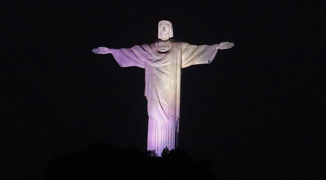 Rio - 15/04/2020 - COVID 19 - CORONAVÍRUS - O Cristo Redentor . Foto: Daniel Castelo Branco / Agencia O Dia