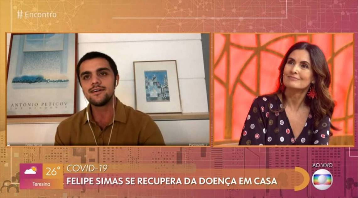 Felipe Simas participa do 'Encontro'  - Reprodução