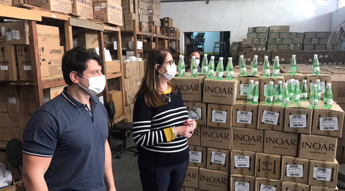 Material está armazenado no almoxarifado central da Secretaria de Saúde e será distribuído de acordo com a demanda das unidades de saúde - Luiz Freitas