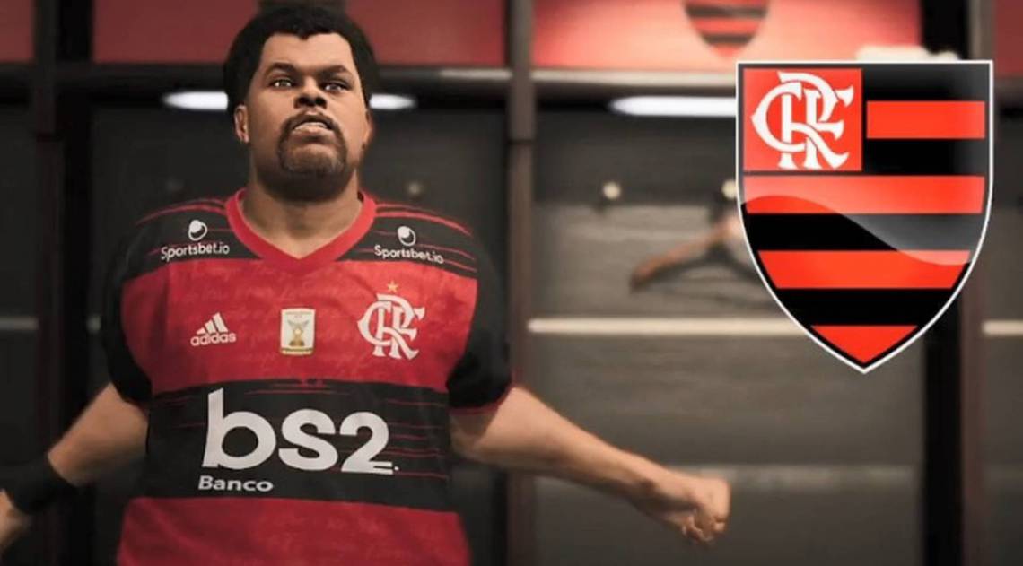 Babu Santana aparece como jogador do Flamengo no 