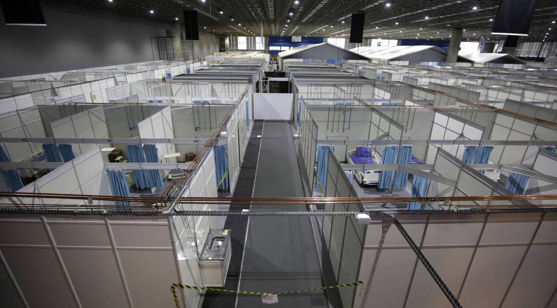Hospital de Campanha do Riocentro para o auxílio no combate do novo coronavírus