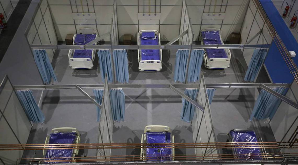 Hospital de Campanha do Riocentro para auxílio no combate ao novo coronavírus - Marcos de Paula/Prefeitura do Rio