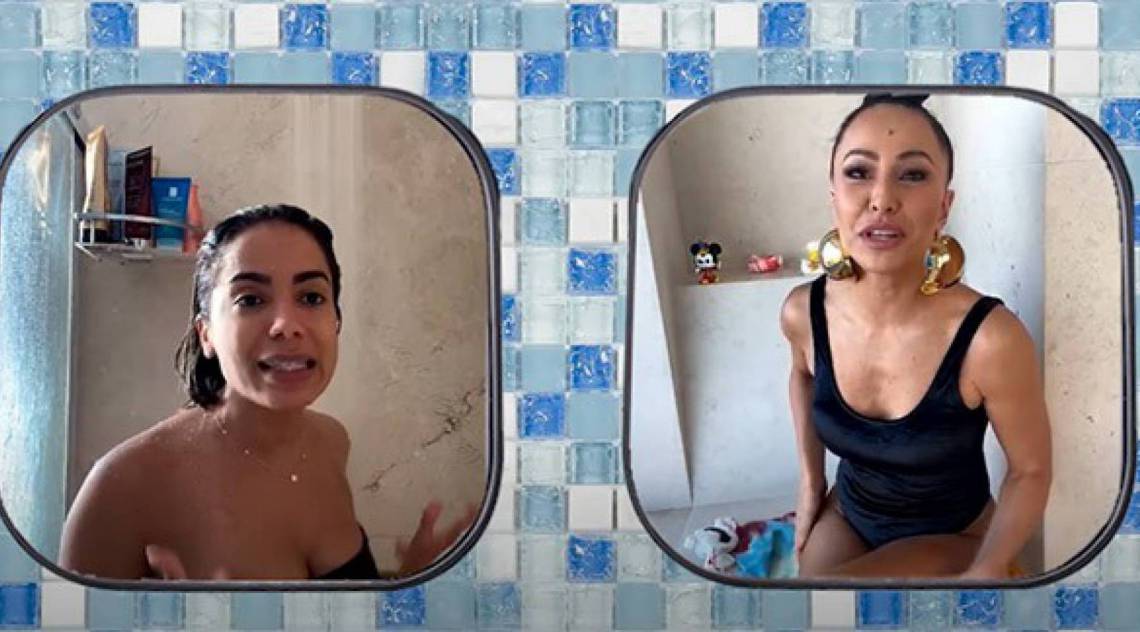 Anitta participa de live com Sabrina Sato - Reprodução de internet