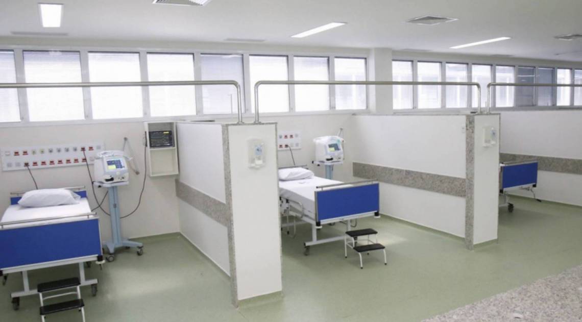 Hospital de campanha do Leblon - Divulgação / Secretaria Estadual de Saúde
