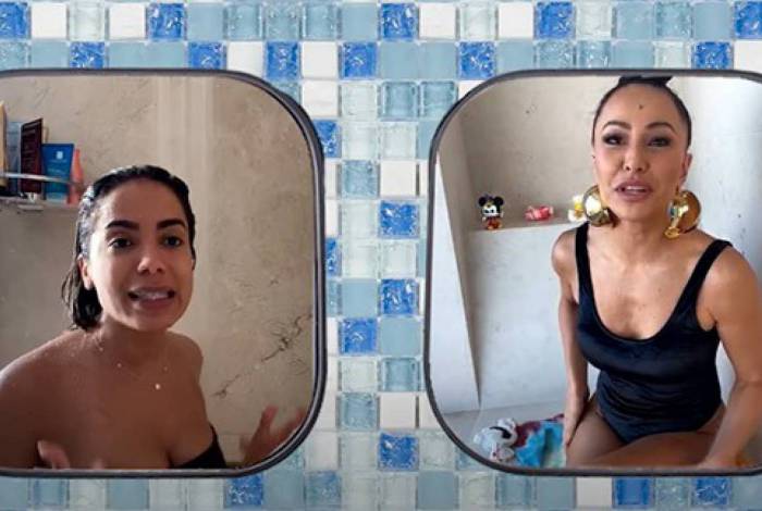 Anitta participa de live com Sabrina Sato