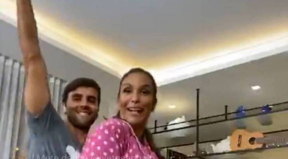 Ivete e o marido Daniel Cady