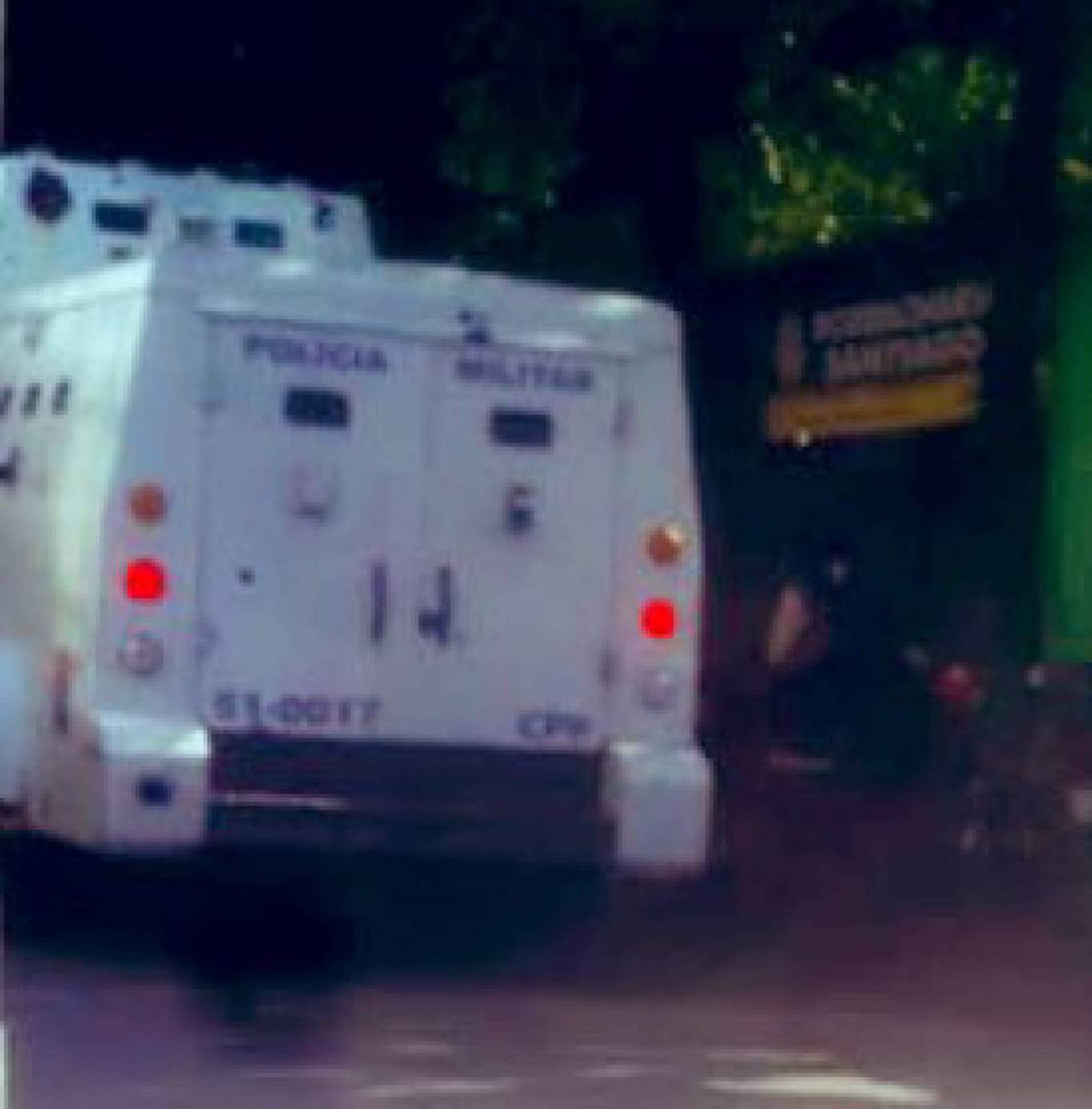 Um dos blindados usados na a&ccedil;&atilde;o no Alem&atilde;o