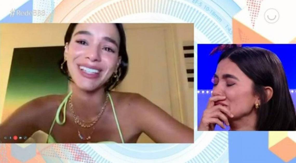 Bruna Marquezine conversa com Manu Gavassi após a final do 'BBB 20'
