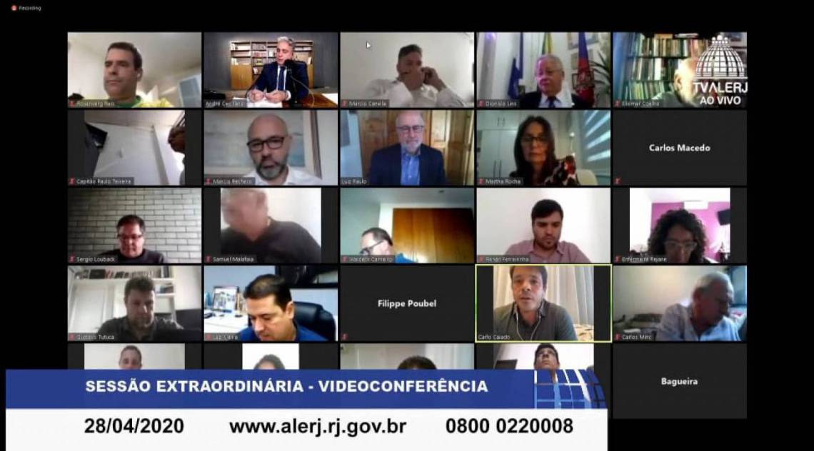 Deputados t&ecirc;m votado projetos em sess&otilde;es virtuais - Divulga&ccedil;&atilde;o/Alerj