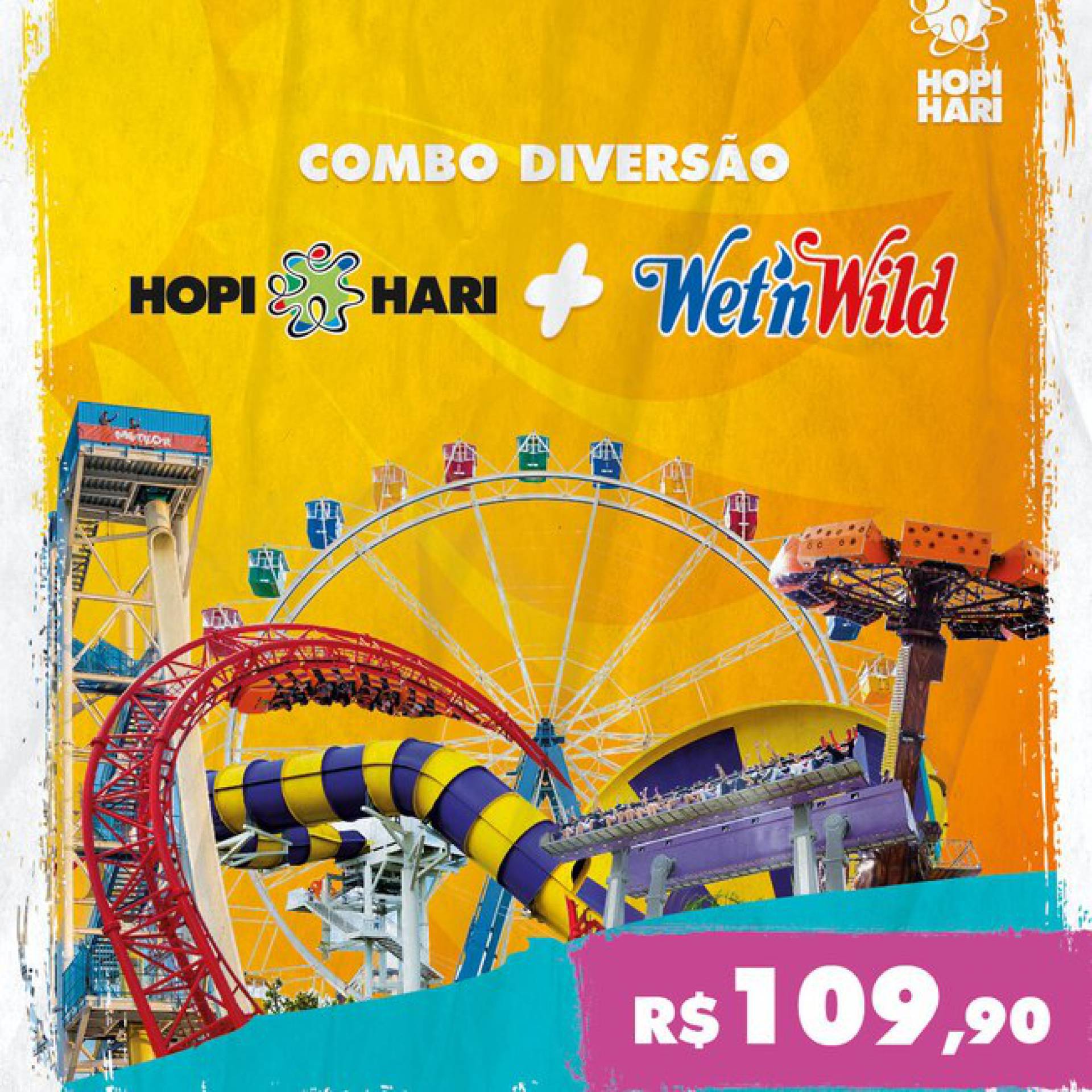 Diversão em dose dupla Hopi Hari e Wet n Wild lançam ingresso conjunto Diversão O Dia