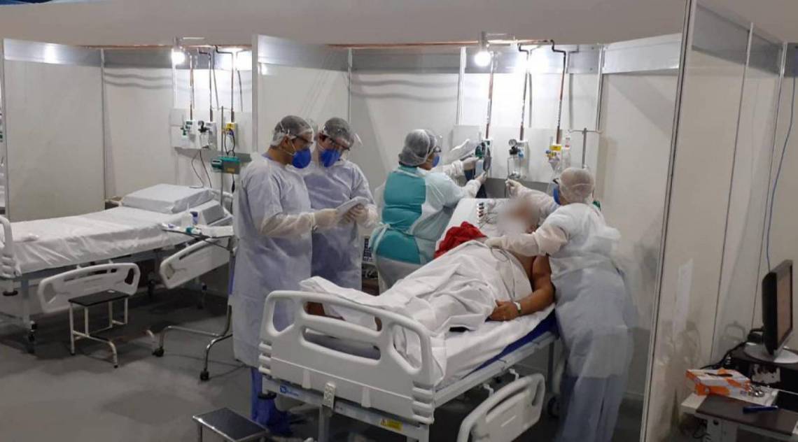 Hospital de campanha do Riocentro recebe os primeiros pacientes - Divulgação / Prefeitura