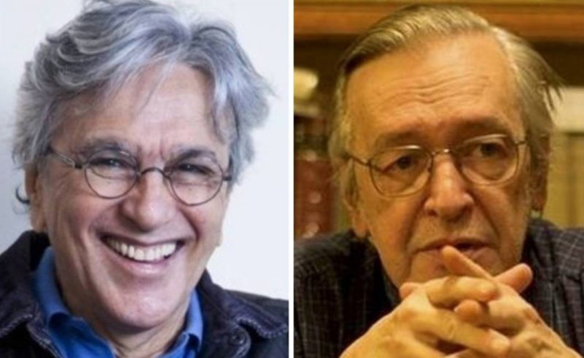 Caetano Veloso e Olavo de Carvalho 