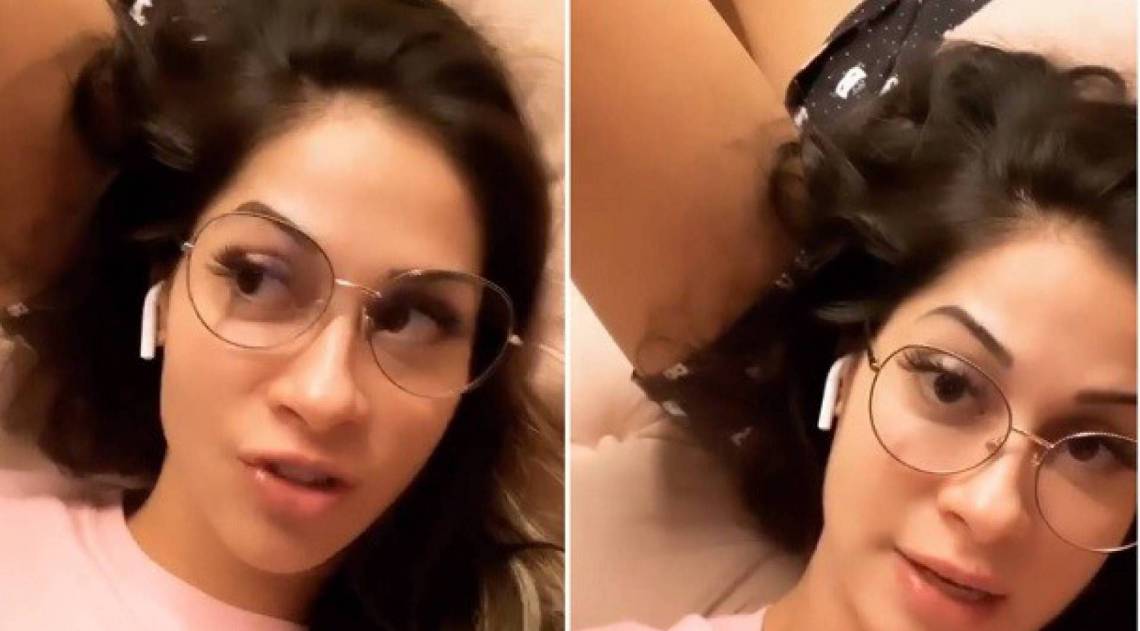 Mayra Cardi posta v&iacute;deo em que aparece deitada no colo de Arthur Aguiar