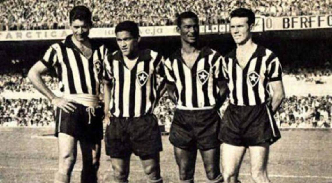 Nilton Santos, Garrincha, Didi e Zagallo jogavam juntos no Botafogo e na seleção brasileira
