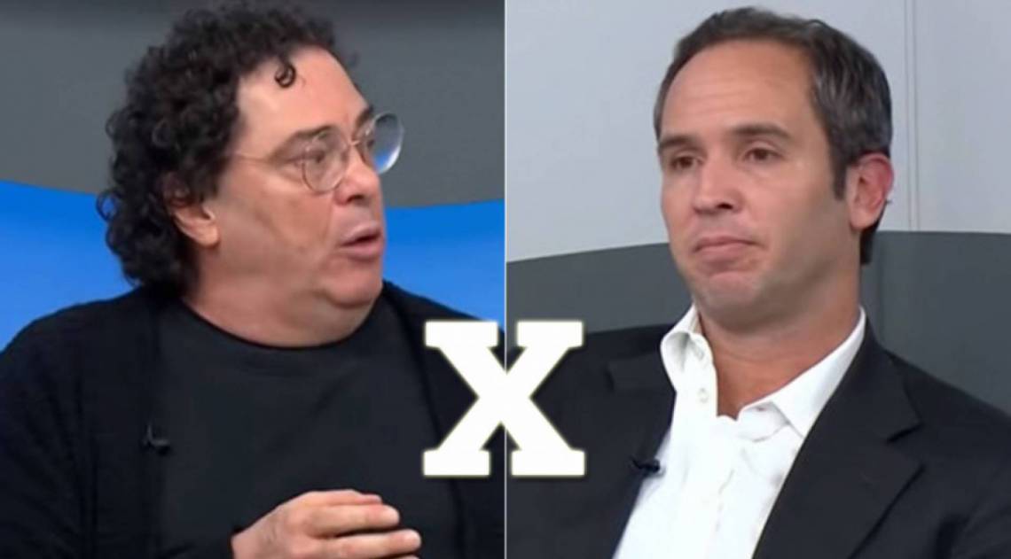 Casagrande e Caio Ribeiro se estranharam durante o Bem, Amigos! desta segunda-feira (4) - Reprodução