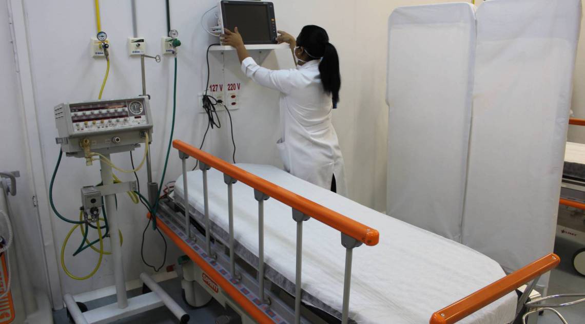 Leito aberto na UPA Patrí­cia Marinho, em Nova Iguaçu - Divulgação