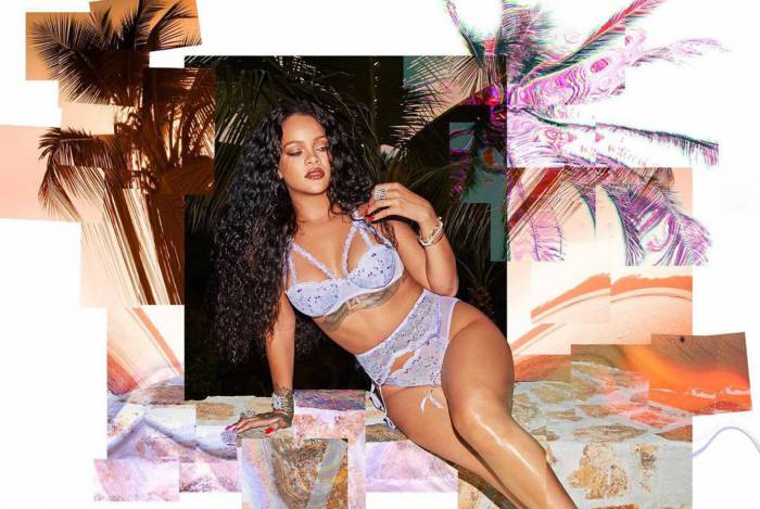 Rihanna exibe corpão de lingerie - Reprodução Internet