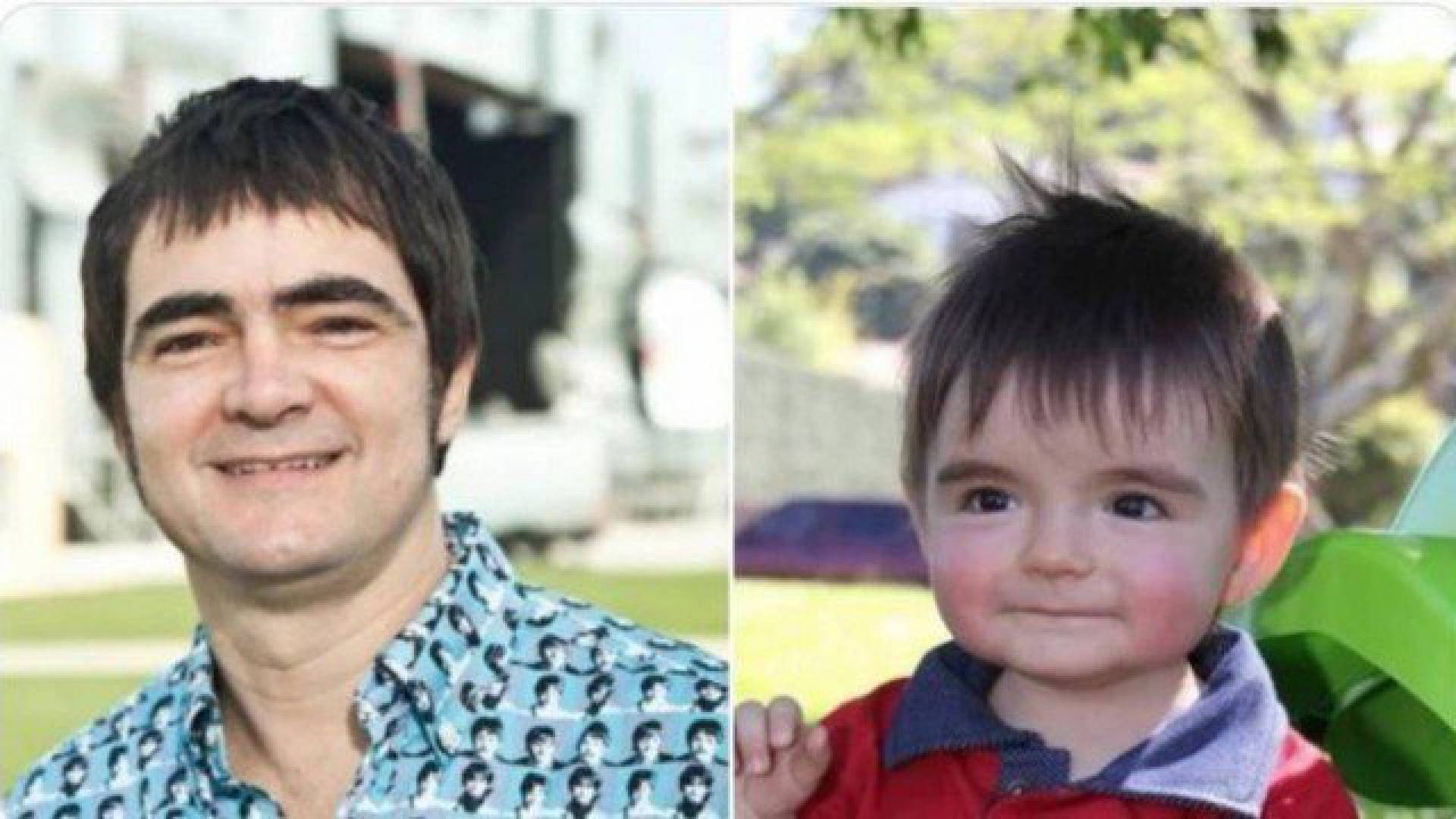 Samuel Rosa e o beb&ecirc; que viralizou nas redes sociais 