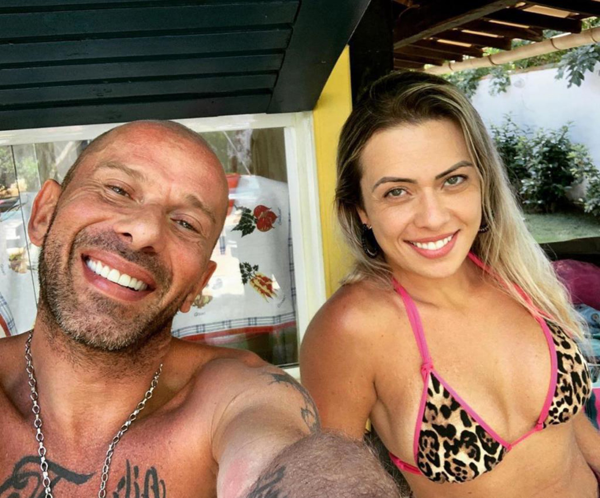 Rafael Ilha e sua mulher Aline - Reprodução Instagram 