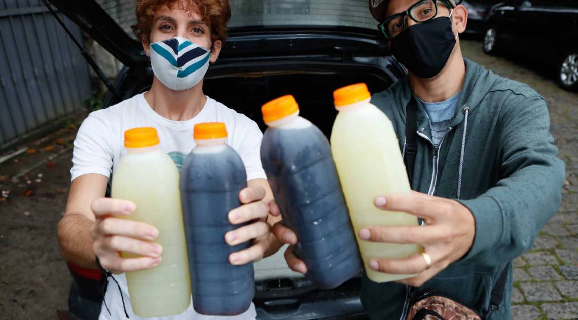 Fabiano na sua nova rotina: entrega para o cliente F&aacute;bio Astrachan