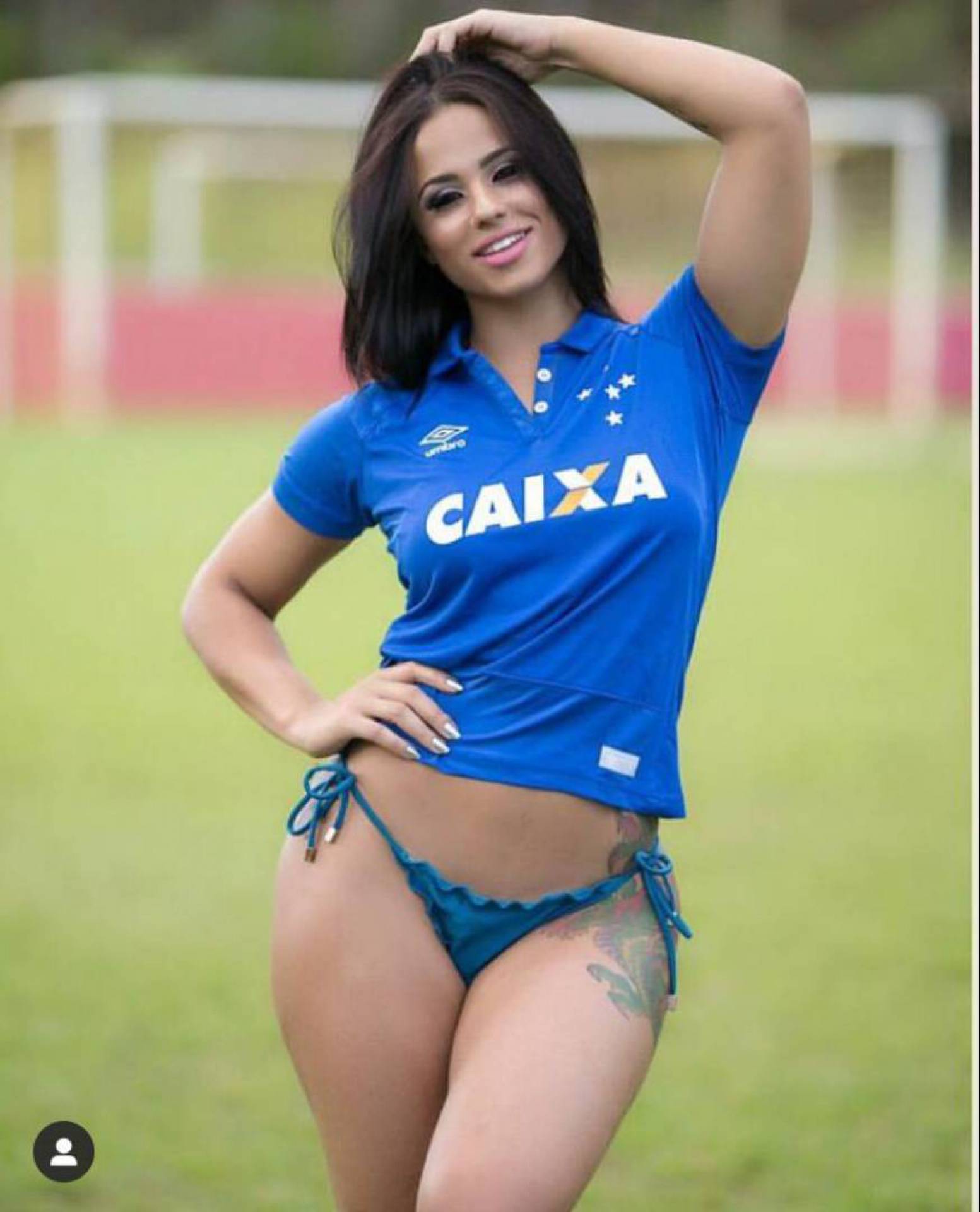 Kamilla Dias é musa do Cruzeiro