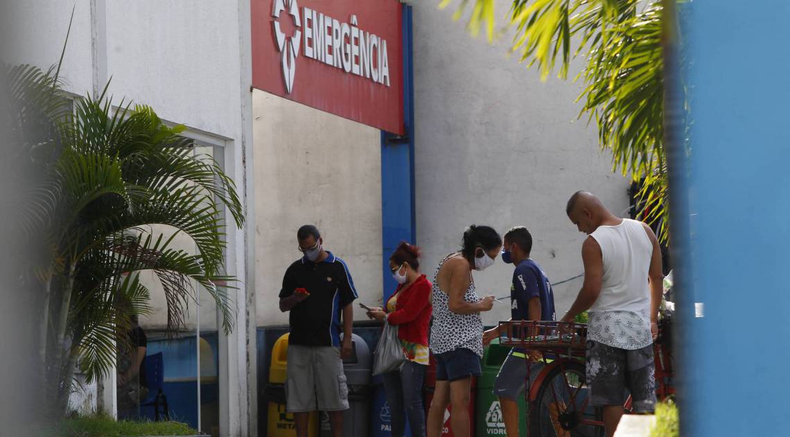 Rio de Janeiro 19/05/2020 - Covid-19 - Movimentacao no Hospital Municipal Juscelino Kubitschek em Nilopolis. Foto: Luciano Belford/Agencia O Dia