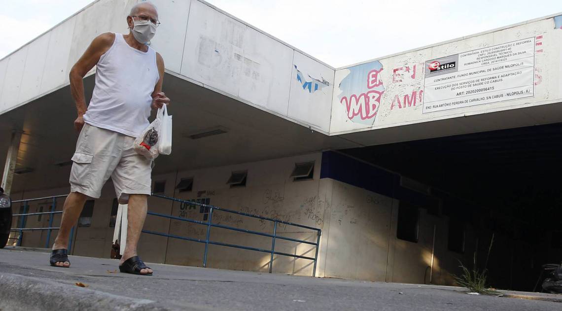 Rio de Janeiro 19/05/2020 - Covid-19 - UPA rua Antonio Pereira de Carvalho em Nilopolis fechada . Foto: Luciano Belford/Agencia O Dia