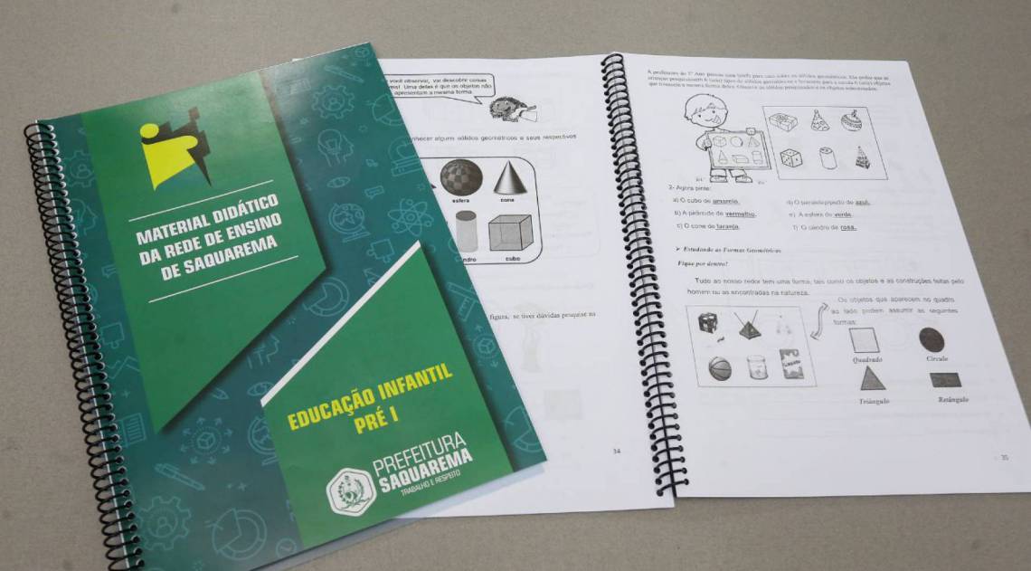 O material servirá para estudo de todos os alunos enquanto durar o período da pandemia no país - Prefeitura de Saquarema